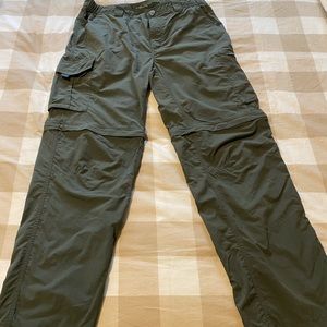 Columbia men’s convertible hiking pants/shorts